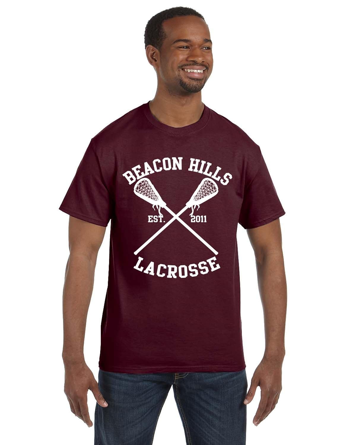 Allntrends Men S T Shirt Beacon Hills Lacrosse Player Name Number