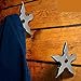 Coat Hooks Ninja Throwing Darts Star Stainless Steel Creative Wall Door Hook Clothes Hats Hanger Holder Home Decoration