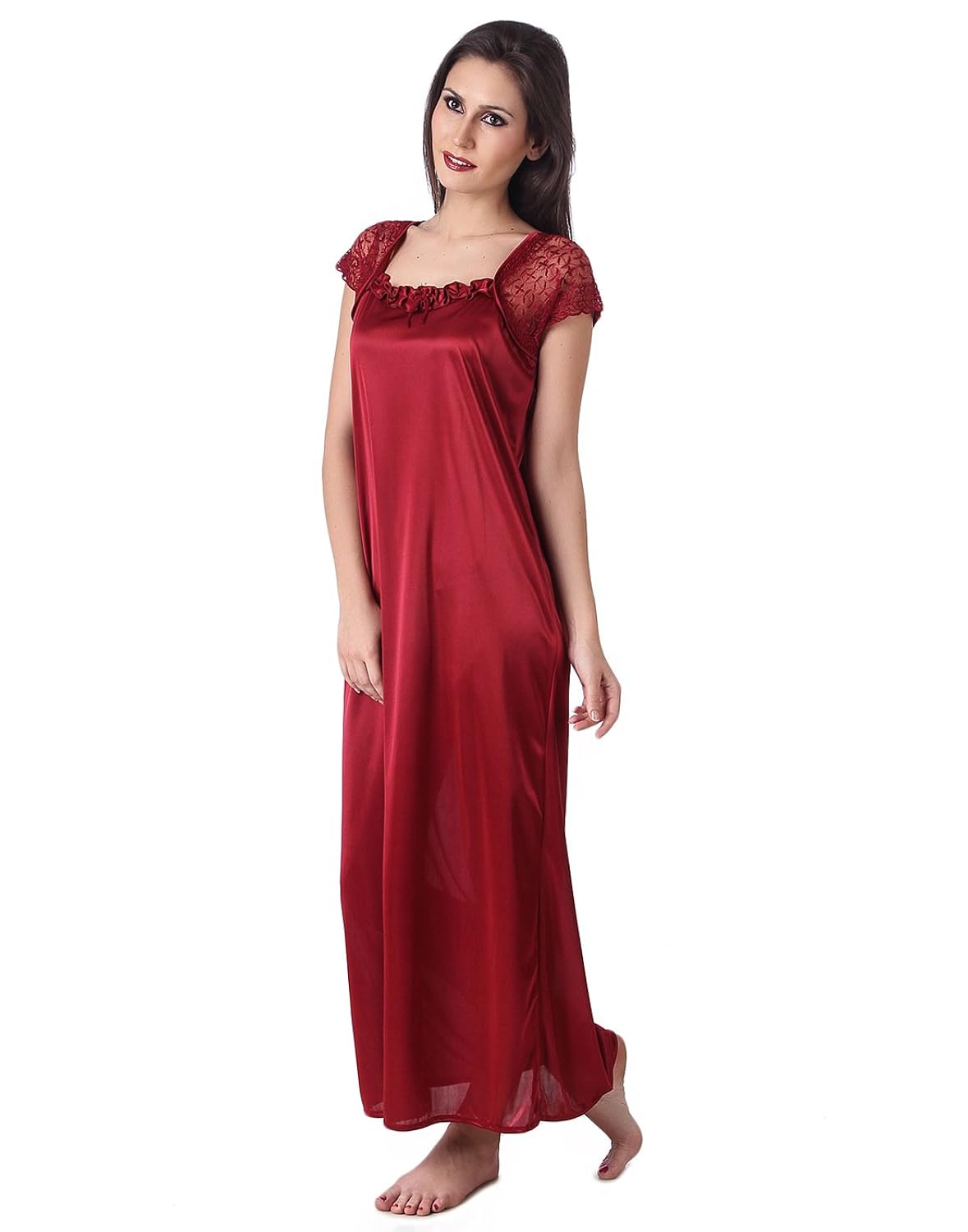 masha women's satin nightdress (free size)
