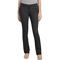 Pantalones Ajustados De Sarga Dickies Para Mujer - Tejido Elástico, Cintura Contorneada, Bolsillos Traseros