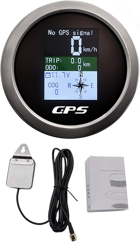 Amazon Co Jp Shing 車のgpsスピードメーター 速度計速ゲージアンテナのボートのオートバイヨットのtft画面走行距離計の調節可能な旅行odo Cog 9 32vの電圧計 Color Bs ホーム キッチン