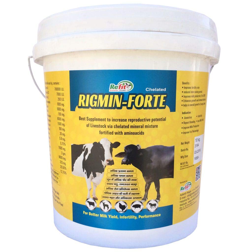 Refit Fort Powder Buy REFIT ANIMAL CARE - 10 Kg Chelated Mineral Mixture for Buffalo,Cow ...
