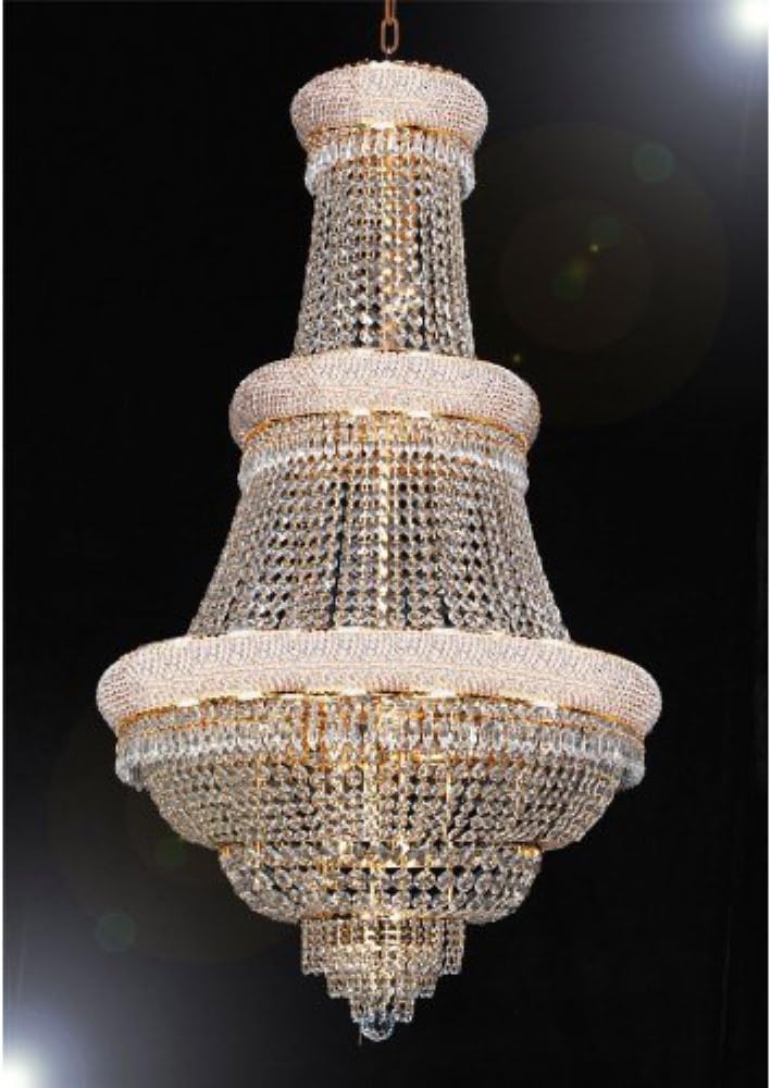 Harrison Lane T40-430 French Empire Crystal Chandelier in Gold 573070