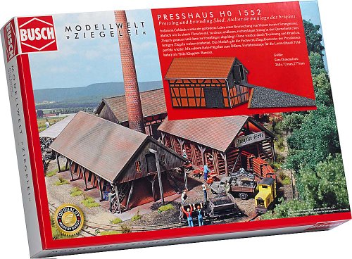 Busch 1552 Pressing & Extruding Shed HO Structure Scale Model Structure
