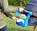Baby Stroller Organizer and Diaper Bag by Deluxer Features Adjustable Universal Fit, 2 Bottle Holders