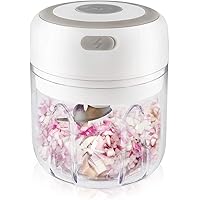 Broadtech Mini Food Processor, 250ML Wireless Vegetable Chopper for Garlic Veggie Dicing Mincing