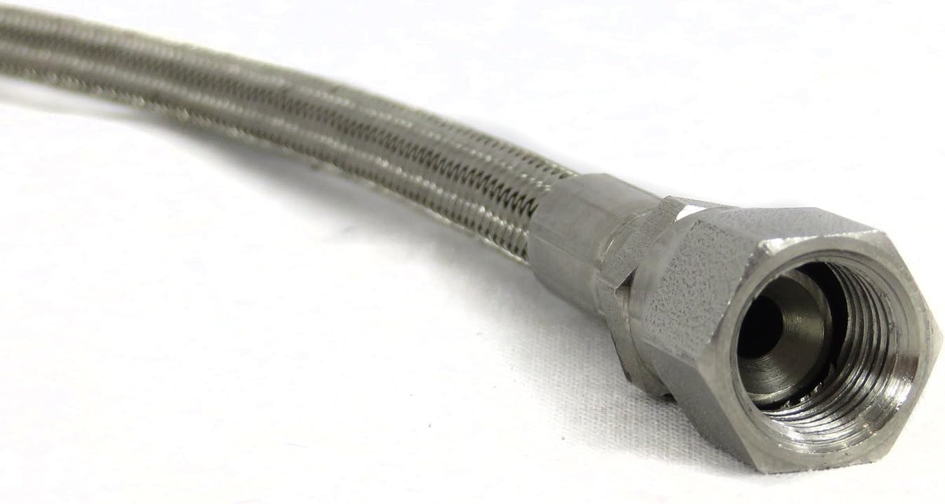 High Pressure Chemical Hose PTFE Lined 1/4 inch 37 Degree Female JIC x