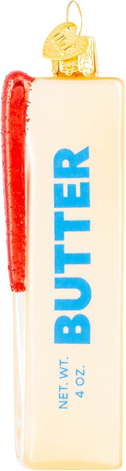 Ornaments - Old World Christmas Stick of Butter Glass Blown Ornament for Christmas Tree