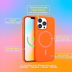 FELONY CASE - Neon Orange Crystal Clear Phone Cover