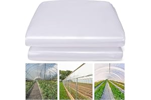 Farm Plastic Supply - Clear Greenhouse Plastic Sheeting - 6 mil - 4 Year UV Resistant Polyethylene Greenhouse Film, Replacement Cover, Hoop House Green House Cover for Gardening, Farming (12' x 25')
