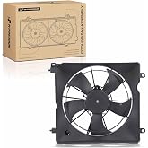 A-Premium Left Engine Radiator Cooling Fan Assembly | Compatible with Select Honda &amp; Acura Models - Accord 2013-2017, TLX 2015-2020 - Replace# 190155A2A02, 190305A2A02