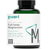 Puori M3, Magnesium Complex Supplement for Men &amp; Women - 120 Vegan Capsules | High Absorption with Organic Magnesium, Zinc, Vitamin B6 &amp; Malic Acid for Sleep Support, Bone Health &amp; Muscle Recovery