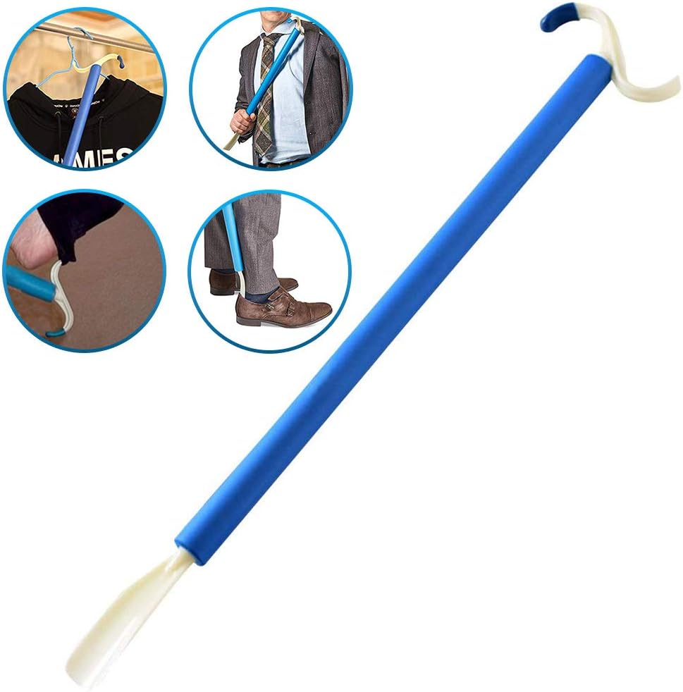 Dressing Stick Aid and Shoe Horn, 2-in-1 Tool,for Disability Aid for Daily Independent Living: Health & Personal Care