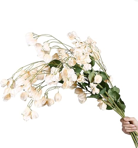 Amazon 絶妙な フェイクフラワーランタン花シミュレーションの花の装飾リビングルームのテーブルフェイク花飾りデコレーションフラワーアレンジメント花アート 綺麗な Color White Size Six 造花 オンライン通販