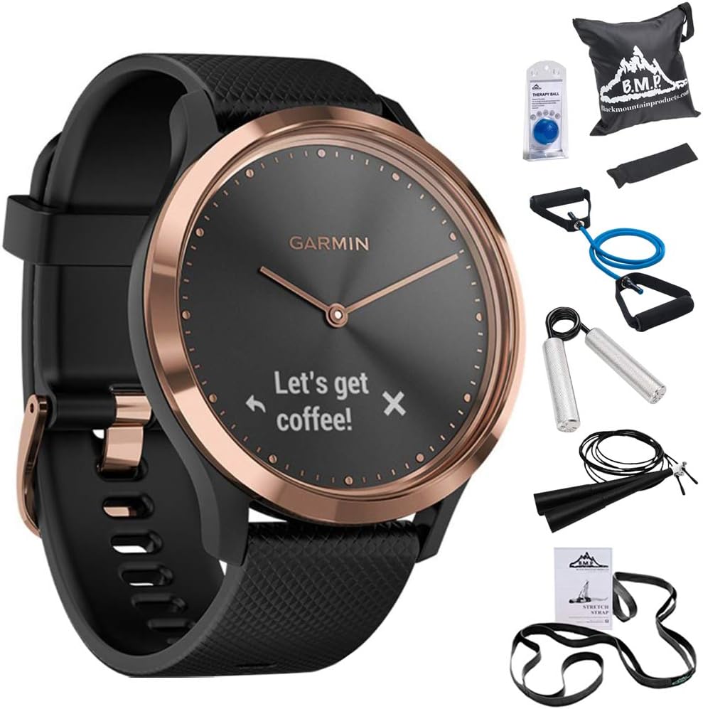 garmin vivomove hr sport smartwatch rose gold