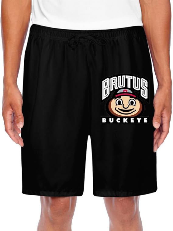 ZOENA Men's Geek Ohio State University Columbus Shorts Black Size 3X at