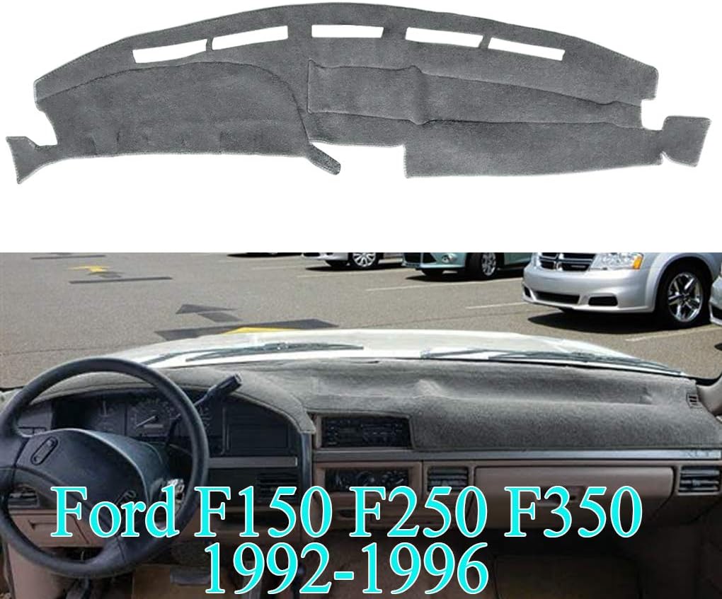 AKMOTOR Dash Cover Mat Custom Fit for Ford F150 F250 F350 Pickup Truck 1992 1993