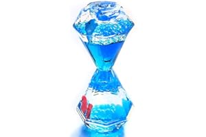 YUE MOTION Liquid Motion Bubbler Floating Sea Creatures, Diamond Shaped Liquid Timer for Fidget Toy,Autism Toys, Children Activity, Calm Relaxing and Home Ornament