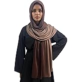MiaoChoice Gradient Dual Color Scarf，Elegant Ombre Headwraps Hijab, Modal Cotton Feel Lightweight Sunscreen Shawls for Women