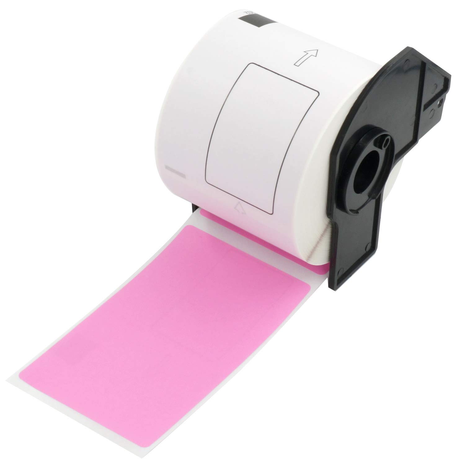 BETCKEY - 300 Pink Labels Replacement for Brother DK-11202, 62mm x 100mm Shipping Labels Compatible with Brother QL Label Printers