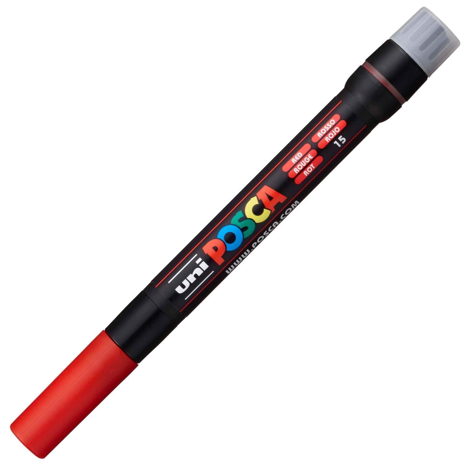Posca UNI PCF-350 BRUSH TIPPED MARKER PEN - RED