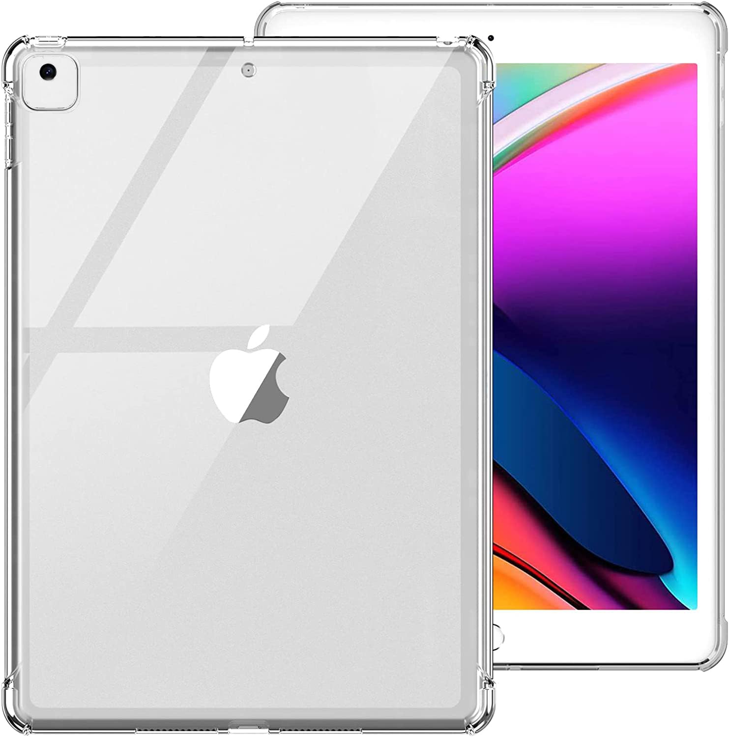 MOBISTAR® Clear Gel Case For New iPad 10.2 - Transparent Shockproof TPU Protective Case for iPad 10.2