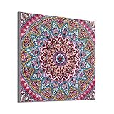 Weite Special Shaped DIY 5D Partial Drill Diamond Painting Kits, Mandala Crystal Rhinestone Embroidery Paintings Cross Stitch Arts Craft for Home Wall Decor - 25x25cm (Multicolor)