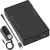 Talentcell Rechargeable 6000mAh Li-Ion Battery Pack for LED Strip and CCTV Camera,12V DC Portable Lithium Ion Battery Bank wi