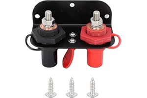 Remote Battery Terminal Kit M10x2 DC 12V Jump Post Relocation for UTV ATV Truck RV Tractor Lawn Mower