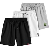 3 Pack Elastic Waist Performance Shorts 
