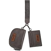 Wrangler KeyChain Wallet Wristlet Wallets for Women Dual Pouch Wristlet Rfid Blocking Credit Card Holder Wallet