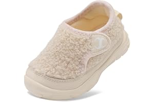 Scurtain Toddler Slippers for Girls Boys Barefoot Shoes Kids Slippers Sneakers Cute Warm House Slippers Toddler Non-Slip Snow Boots for Indoor Outdoor