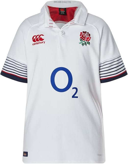 Canterbury England Official 17/18 Junior Rugby Short Sleeve Home