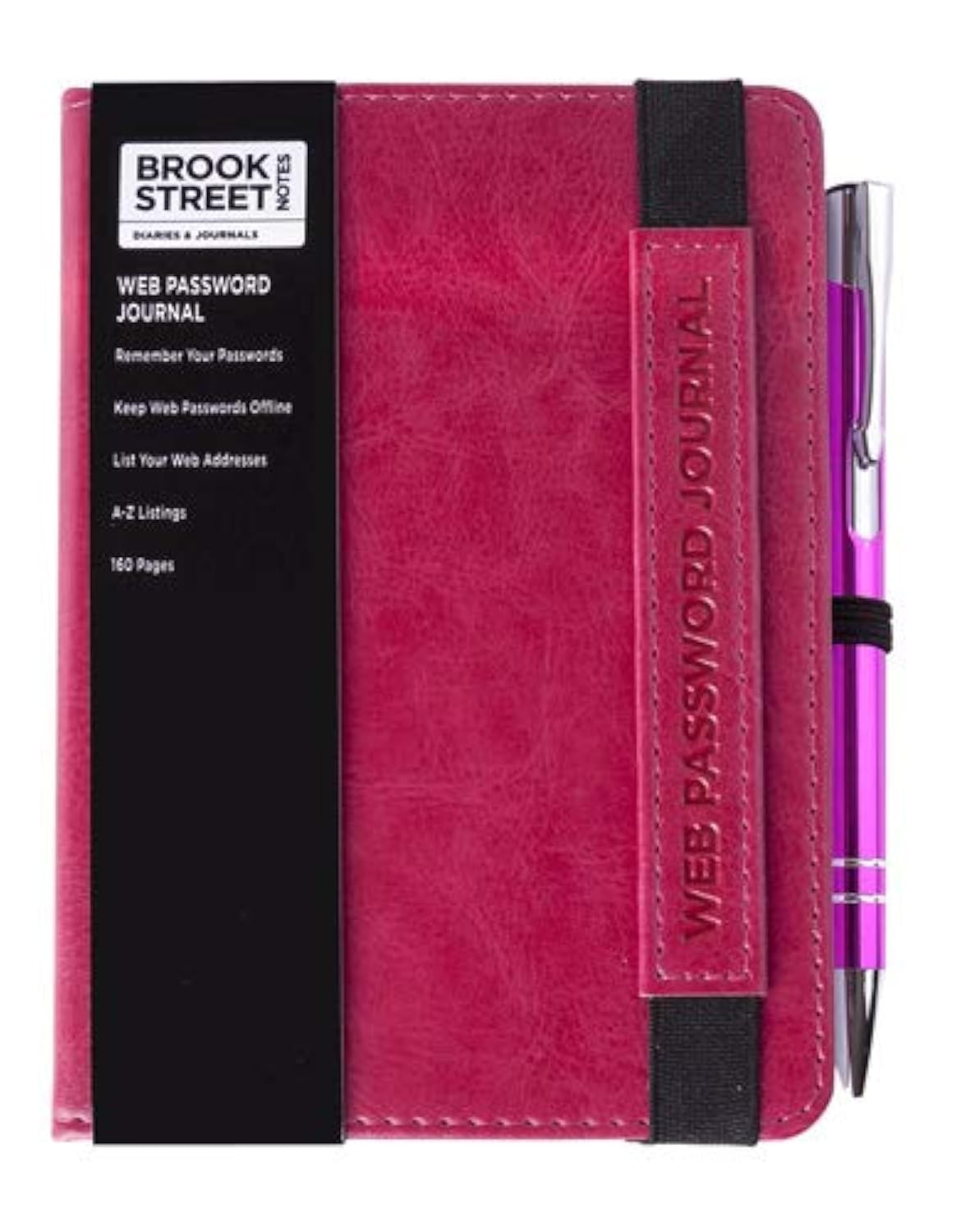 New Range! Web Password & Internet Address Notebook A6 (Pink)