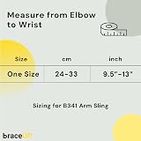 BraceUP Arm Sling Shoulder Injury Universal Fit Adjustable Padded Straps view 6