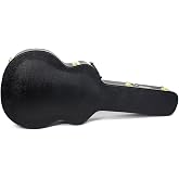 Gretsch G6242L 17-inch Deluxe Hollow Body Electric Guitar Hardshell Case, Black