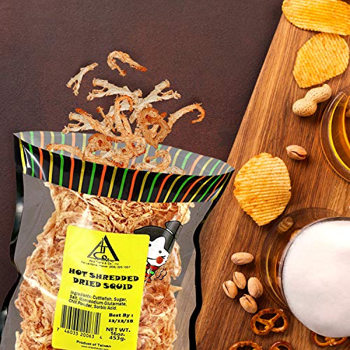 Spicy Hot Saki Ika Dried Cuttlefish Snack Hawaiian Seafood Jerky