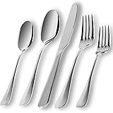 Silverware Set 20 Piece, Briout Flatware Set Service for 4 Stainless Steel Cutlery Set Include Upgraded Knife Spoon Fork Mirr