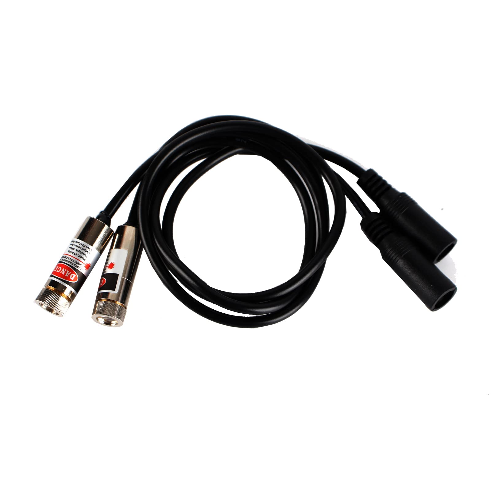 Red line Laser Module, Industrial Laser Module, Adjustable Focus, line Length 19.7″ DC Plug Diameter (traverse-2pack)