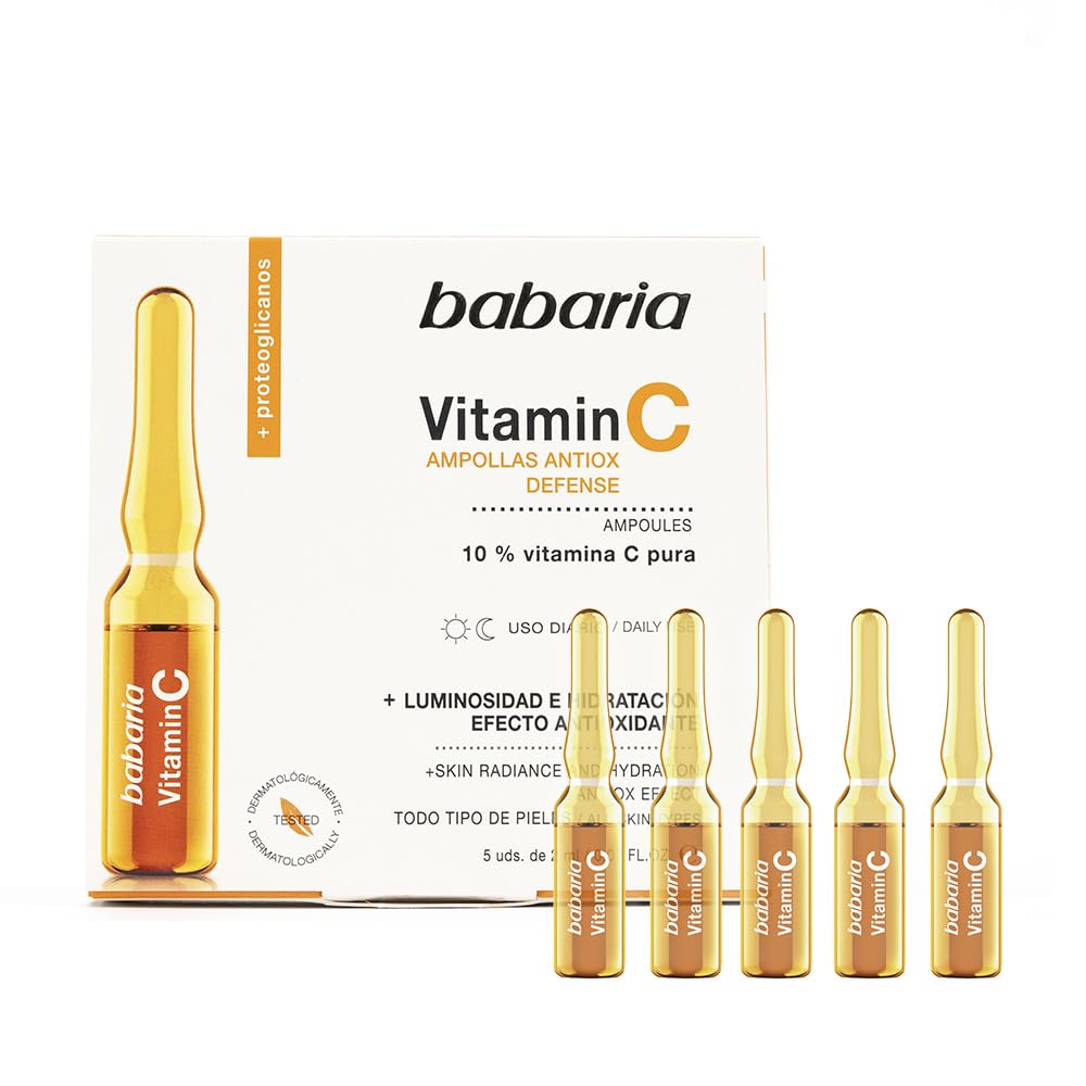 BABARIA Vitamin C Antioxidant Ampoules - 5 units of 2ml