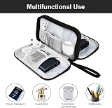 AMFUN Universal Hard Drive Case, Nylon Organizer Bag with Inner Mesh Pockets (L) view 6