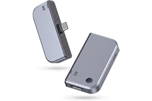 Vikye Type C Wireless HDMI Transmitter and Receiver, 4K Decode 1080P Output, 2.4G/5G Plug and Play Screen Mirroring for Phone