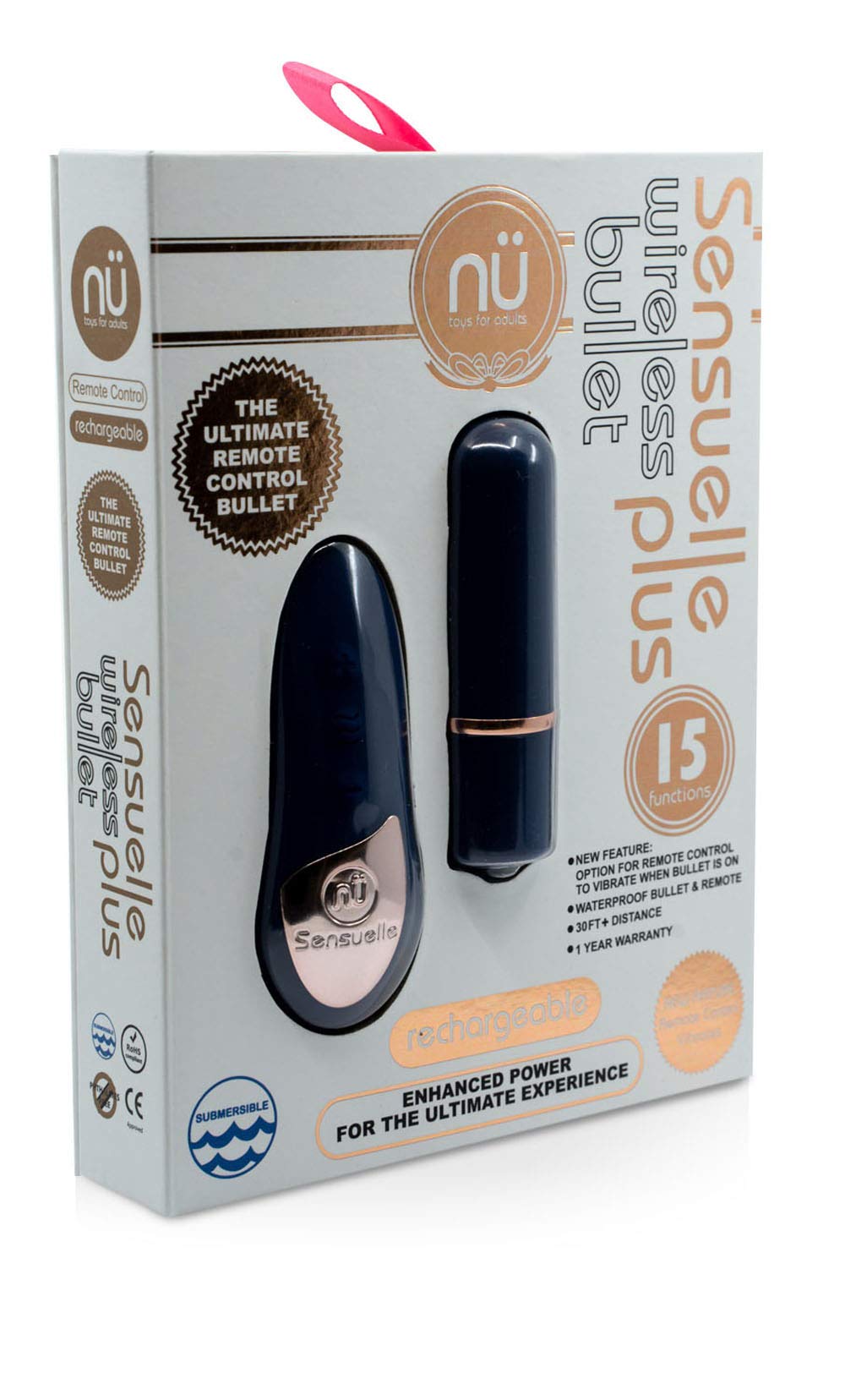 NU Sensuelle Wireless Bullet Plus with Remote Control (Blue)