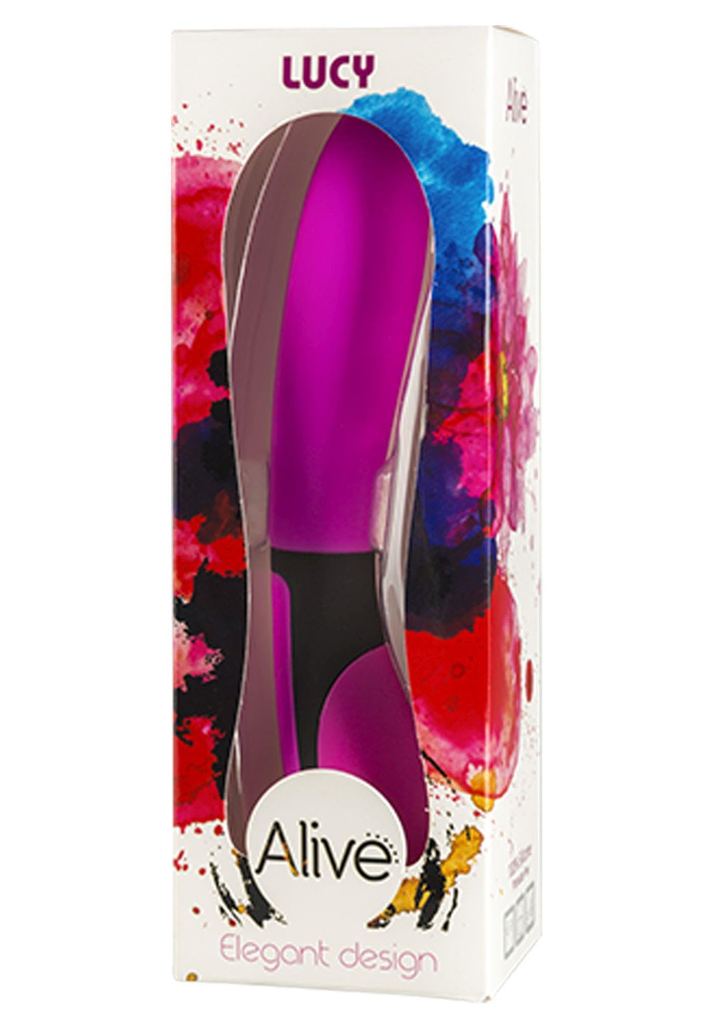 Alive Lucy Powerful 100% Silicone Vibrator, Pink
