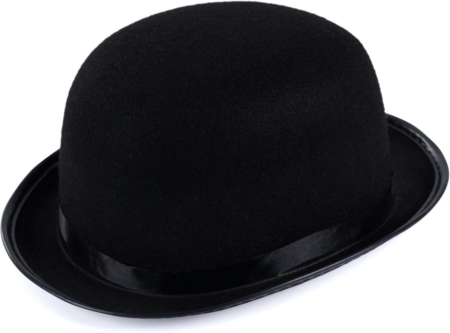 Funny Party Hats Derby Hats - 2 Pack - Black and White Bombin Hats - Bowler Hats - Roaring 20s Hats: Clothing