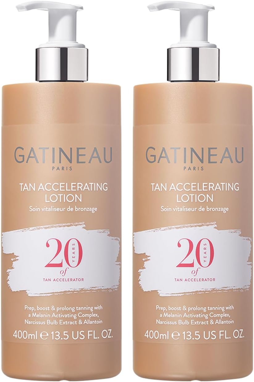 Gatineau Tan Accelerating Lotion Duo Pack 400ml x 2 For Face & Body