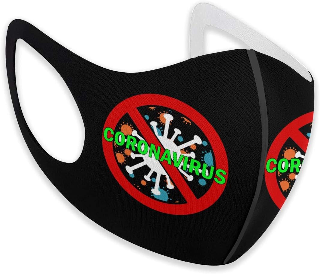 Co-Vid-19 Stop Coron-Avirus Washable Reusable Mask Anti Dust Mouth Face Mask Black