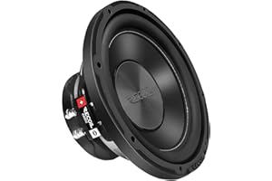 RECOIL RW8D2 Echo Series 8 Inch 400 Watts Power Dual 2 Ohm Voice Coil, 2" Black-Coated 4 Layer High Temperature Voice Coil, Competition Grade Pressed Paper Cone, Car Audio Subwoofer