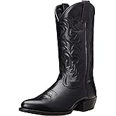 CHUUMEE Men's Fashion Round Toe Embroidered Western Cowboy Boots