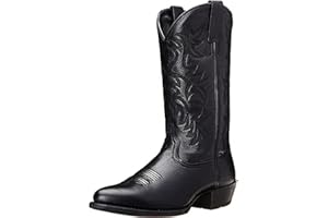 CHUUMEE Men's Fashion Round Toe Embroidered Western Cowboy Boots